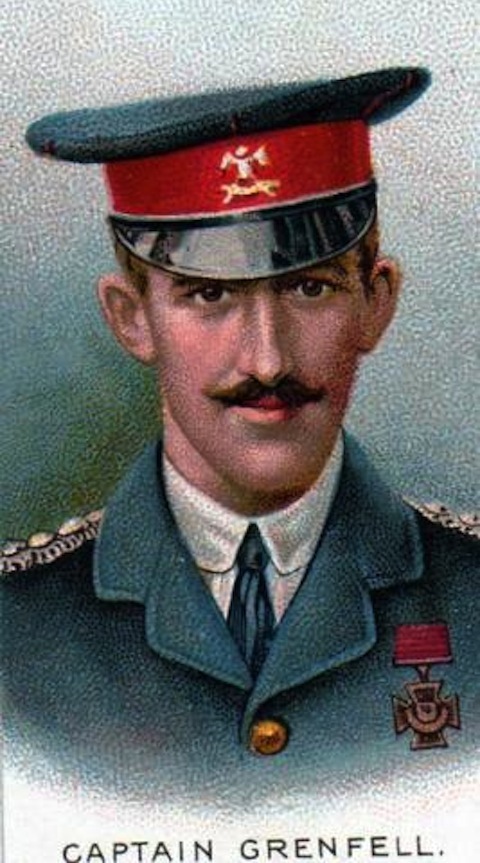 Cigarette card featuring Captain Francis Grenfell.