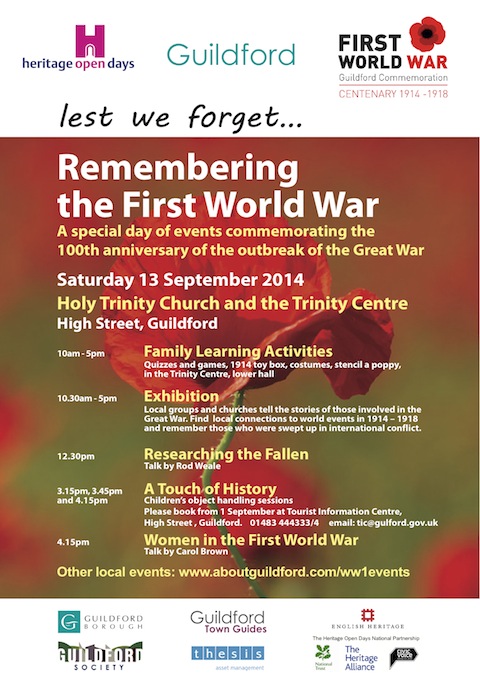 Holy Trinity WW1 events poster-1