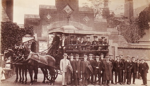 The entrance to Stoughton Barracks just before the First World War.