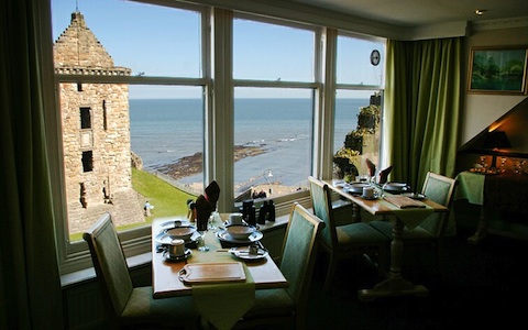 Boris' spot - a beautiful place to write at while enjoying the view of the castle ruin.