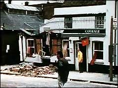The Horse and Groom pub after the bombing.