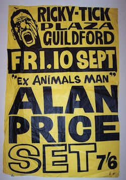 Poster from Guildford's Ricky-Tick club