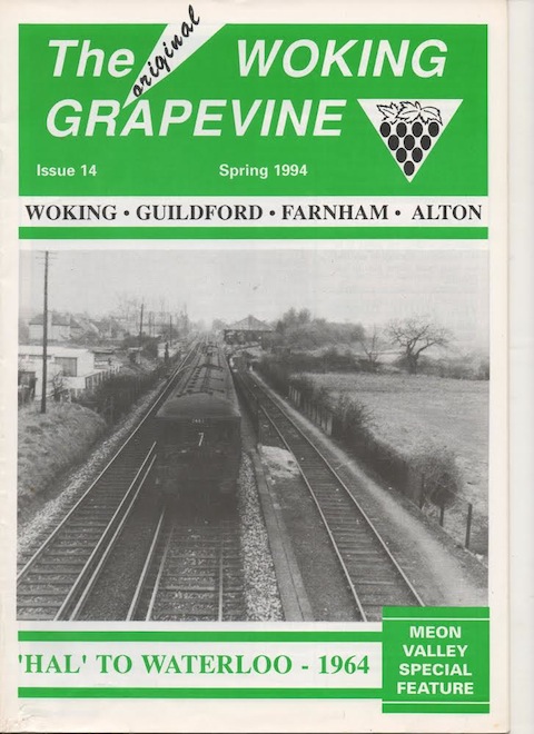 Front page of an edition of The Woking Grapevine