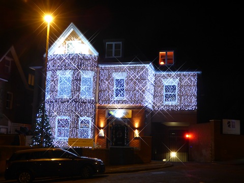 Here is a newly lit up building in Guildford. The offices of solicitors Setfords in Jenner Road.