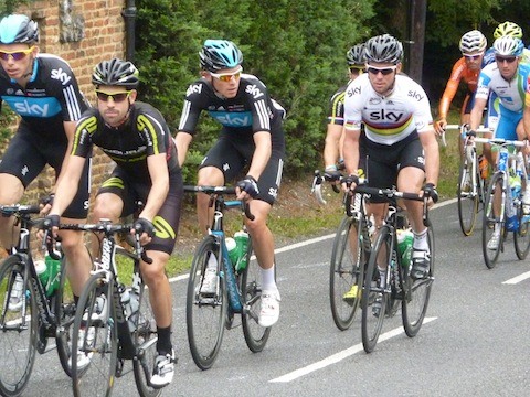 The Surrey HIlls have seen cycle races such as the Tour of Britain as pictured here in 2012.
