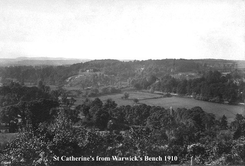 St Catherine's from Warwick's Bench in 1910.