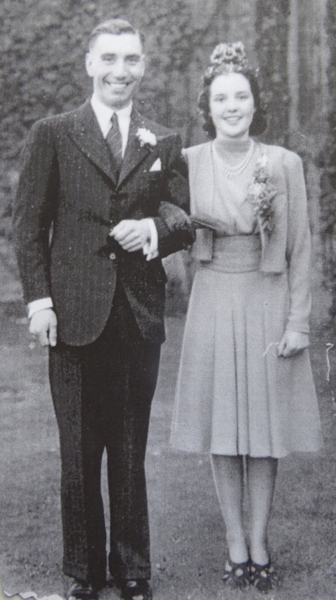 Bill and Doreen on their wedding day.