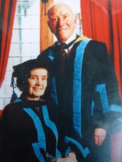 Bill and Doreen Bellerby when they were made Freemen of the Borough of Guildford.