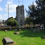 View of St John's Church in Stoke Road, from the west graveyard.