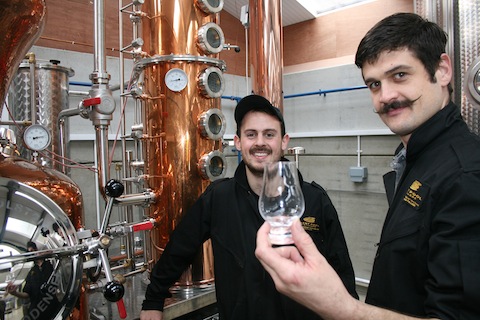 Tom Hutchings and Cory Mason from Silent Pool Distillers.