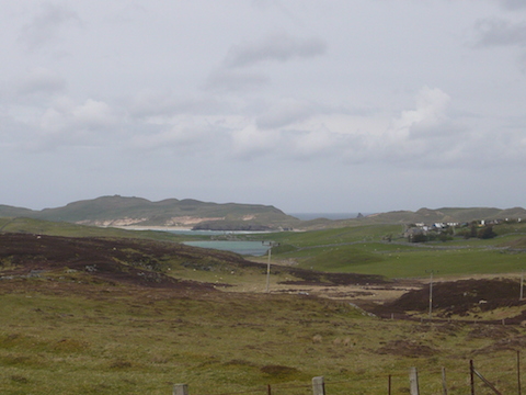 Our first sight of Durness. Off to the left was the Cape Wrath ferry point.