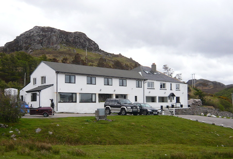 It was farewell to The Rhiconich Hotel which had provided a comfortable overnight stay.