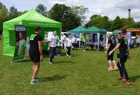 Fun and fitness demonstration by Guildford Wellness Academy.