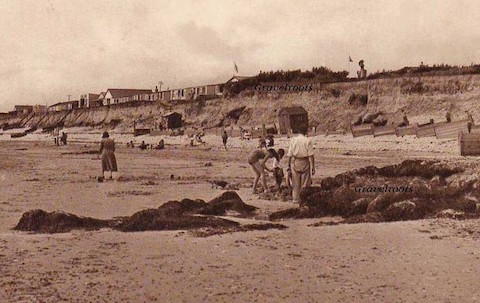 The beach at Selsey many years ago.