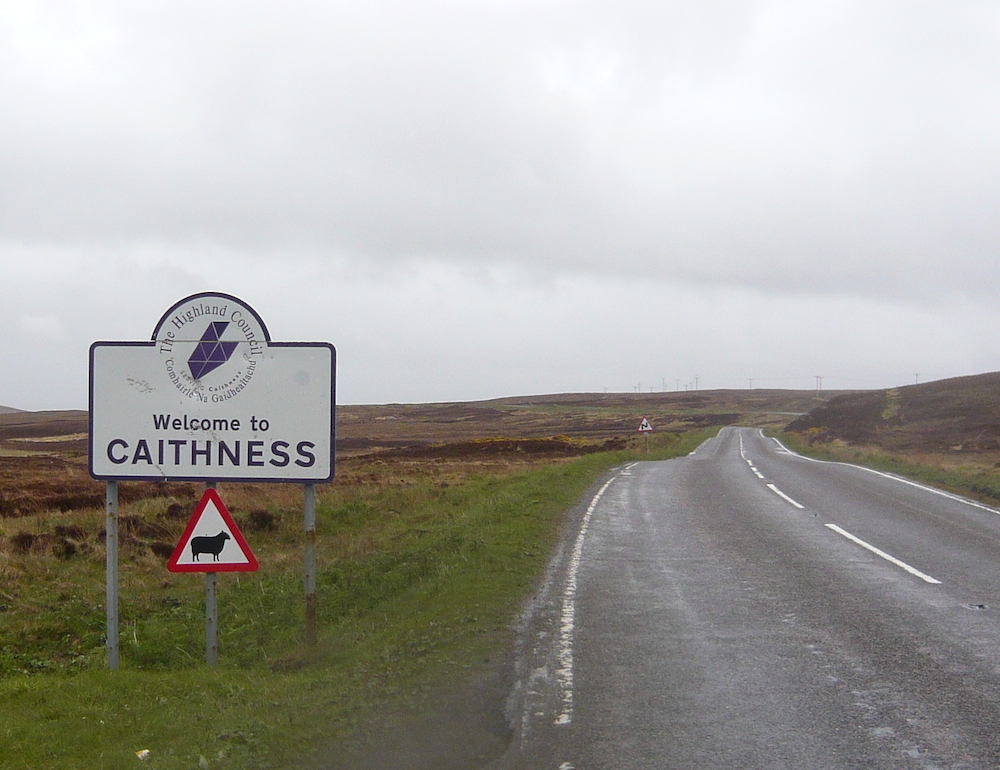 Welcome to Caithness. hopefully the best was yet to come.