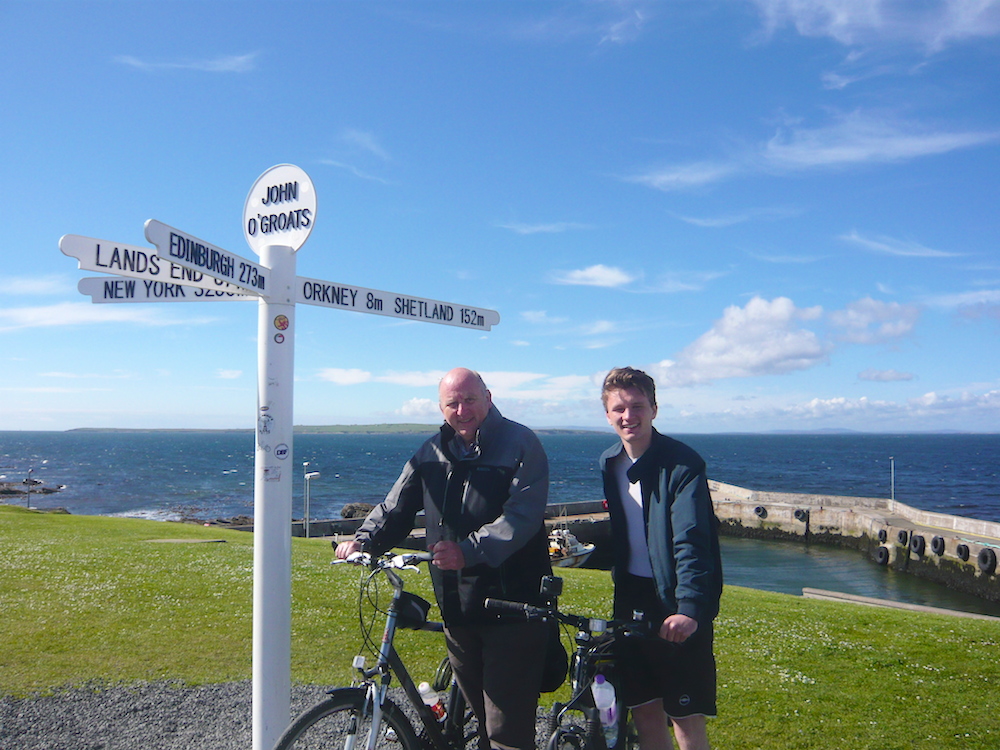 We had not completed the long journey from Lands End but it had still been, for us, a memorable bike ride.
