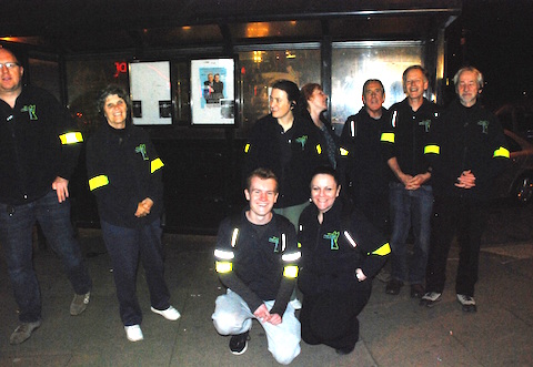Some of the Guildford Street Angels volunteers. Picture supplied by Experience Guildford.
