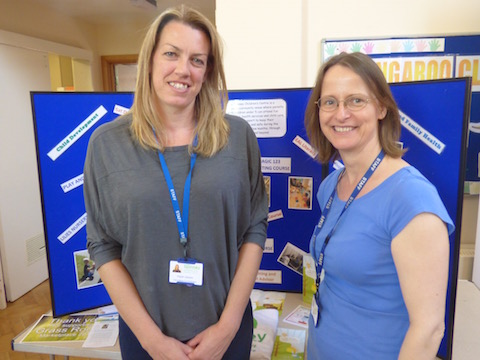 Emma Craig and Anne Woodward from the Spinney Children's Centre.