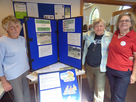 Noreen Moynihan and Beverley Mussell from the Westboorugh Allotments and Guildford Tesco's community champion Sue Keeley (right). Sue helped with the running of the event on the day along with Joining In! co-ordinator David Rose, who took the photos!
