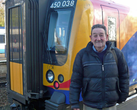 Dave Salmon at Ascot in 2009 while out photographing trains.