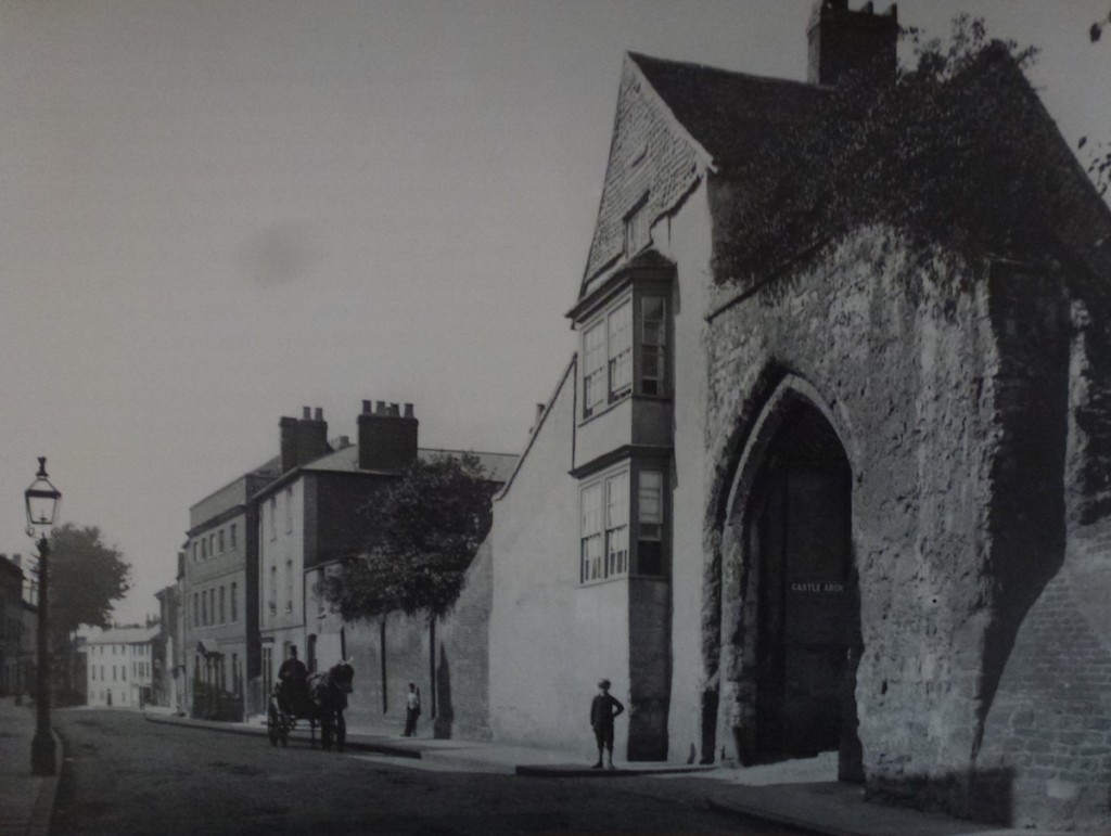 Castle Arch before the museum gallery was built.