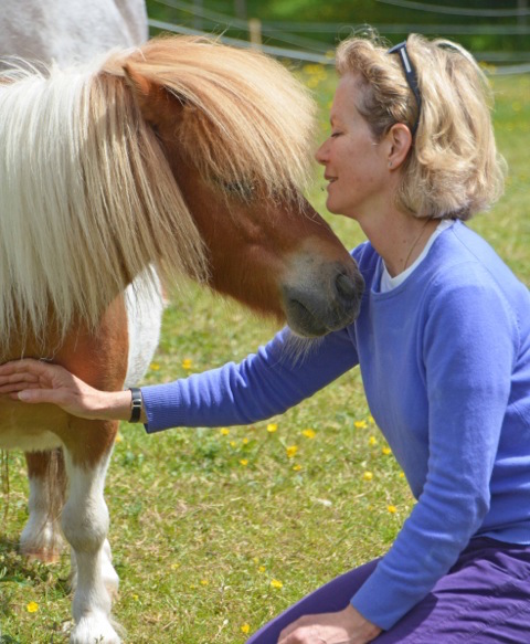 Jenny Seagrove and Grimbo clearly have a strong bond. Picture by Dani Maimone.