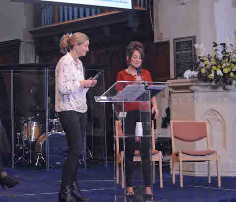 Jo Cookes and Nicola Bassani of the Diocese of Guildford's communities engagement team.