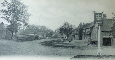 Which Surrey village is this seen in the 1900s?