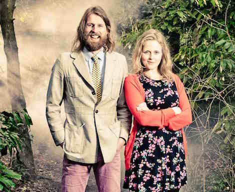 Sanderson Jones and Pippa Evans, who set up the first Sunday Assembly in 2013.