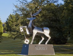 University of Surrey - Stag sculpture.