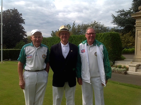 Castle Green bowlers, from left, 