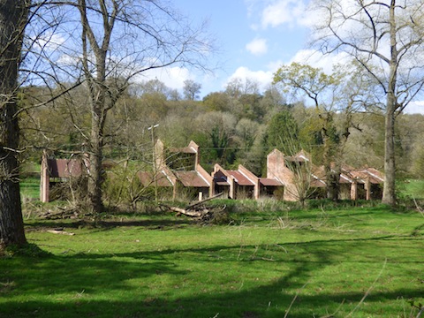 Buildings today that were once part of the Chilworth Gunpowder Mills.