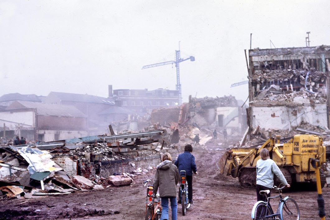 A photo of a Guildford demolition site in 1974. Do you know where? Picture by the late Dave Salmon.