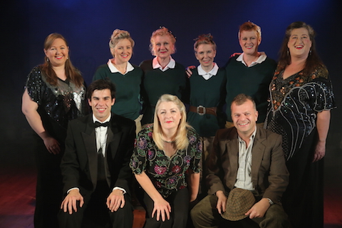 The full cast of Lillies On The Land and their pianist.