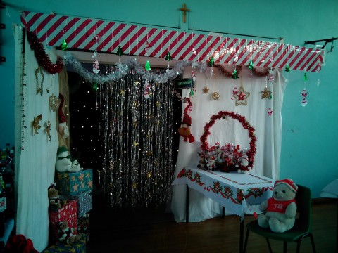 St Peter's Santa's Grotto at last year's Fayre is just waiting for this year's children