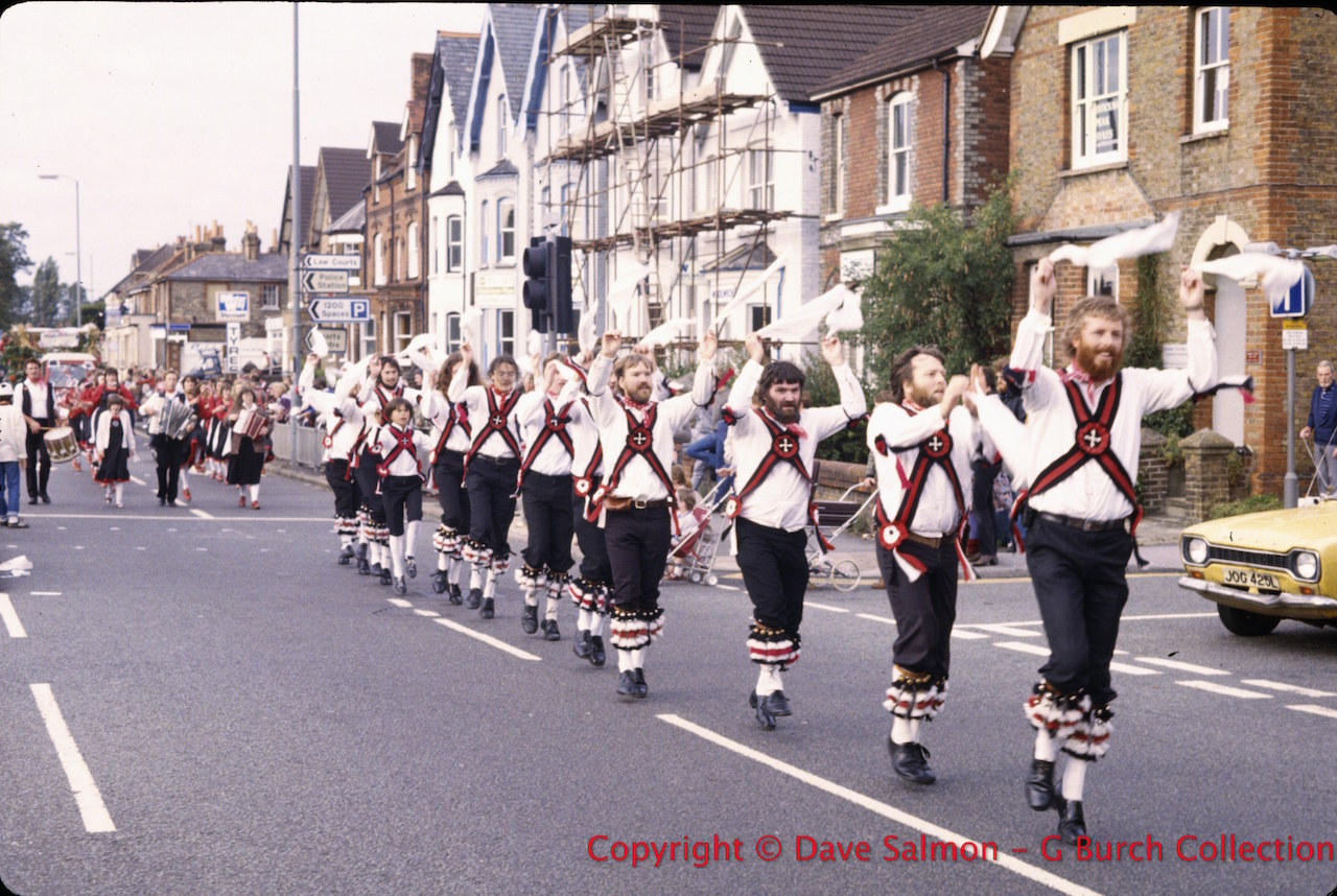 Here are the Pilgrim morris men. We can recognise Barrie Dean, Matthew Alexander and Steve Tidy among them!
