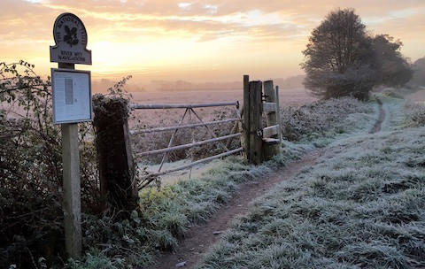 A brief cold snap in November gave my colleague Chris Charman a chance to take this stunning frosty morning photo on the Triggs length.