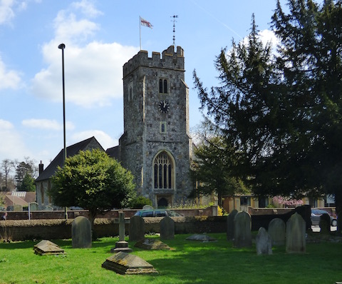 St John's Church, pictured from the west churchyard.