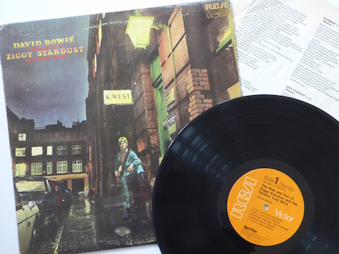 The classic album, The Rise and Fall of Ziggy Stardust and the Spinders From Mars, that David Bowie performed at Guildford Civic Hall on May 9, 1973.