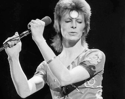 David Bowie in 1973. Picture from Yahoo website.