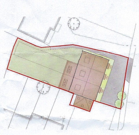 A plan for the proposed development as seen on xxx flyer.