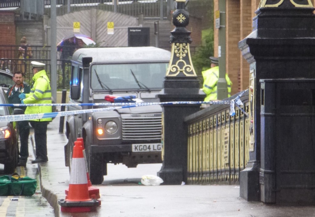 The Landrover Defender believed to have been involved in the incident.