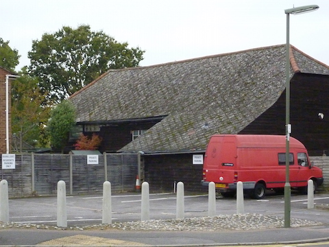 The barn in Grange Road, Stoughton, that may be demolished and replced by three houses.