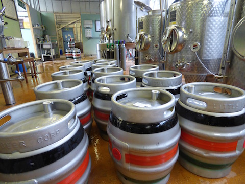 A peek inside the brewery.