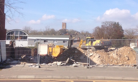 The site in Woodbridge Road where the Methodist church once stood.