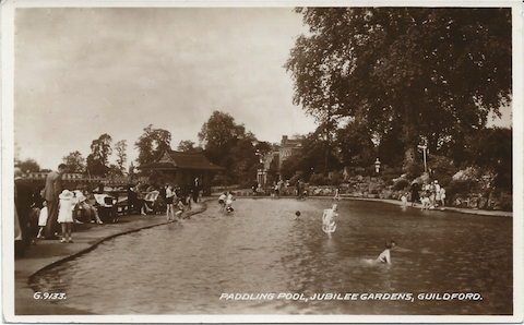 How the paddling pool looked when it was opened in 1935.