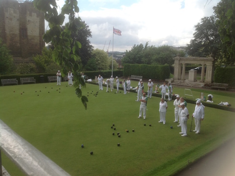 Castle Green and Astolat players on the green, June 12.