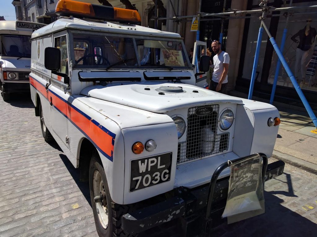 A series II A Land Rover formerly used by South East Coast Ambulance Service - for when Farmer Macgregor takes a tumble.
