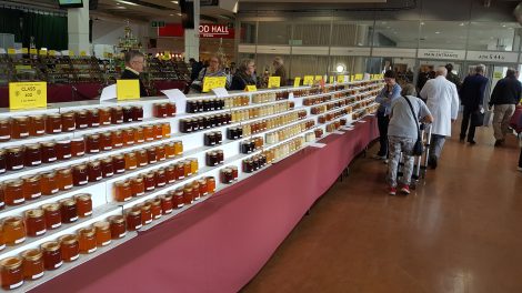 Honey displays at the National Honey Show