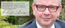 Michael Gove MP. Image from his own website.